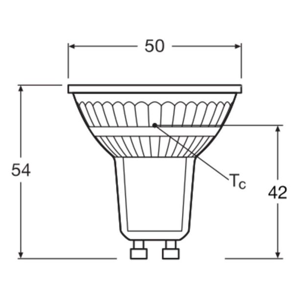 Ledvance Performance LED spot Reflektor GU10 PAR16 4.5W 350lm 36D - 930 varm hvit | beste fargegjengivelse - dimbar - erstatter 50W 