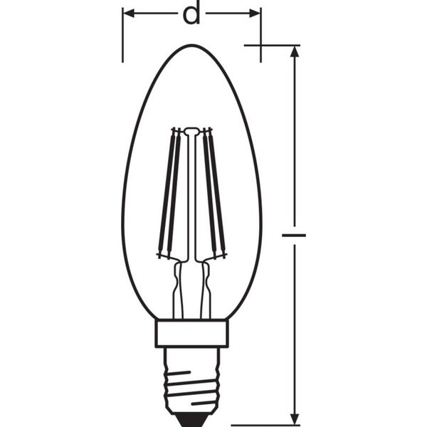 Ledvance Vintage 1906 LED E14 Mignon gull 4W 410lm - 824 ekstra varm hvit | erstatter 35W 